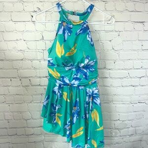 Mary Dale one piece halter top bathing suit w/ attached skirt Shorts und…